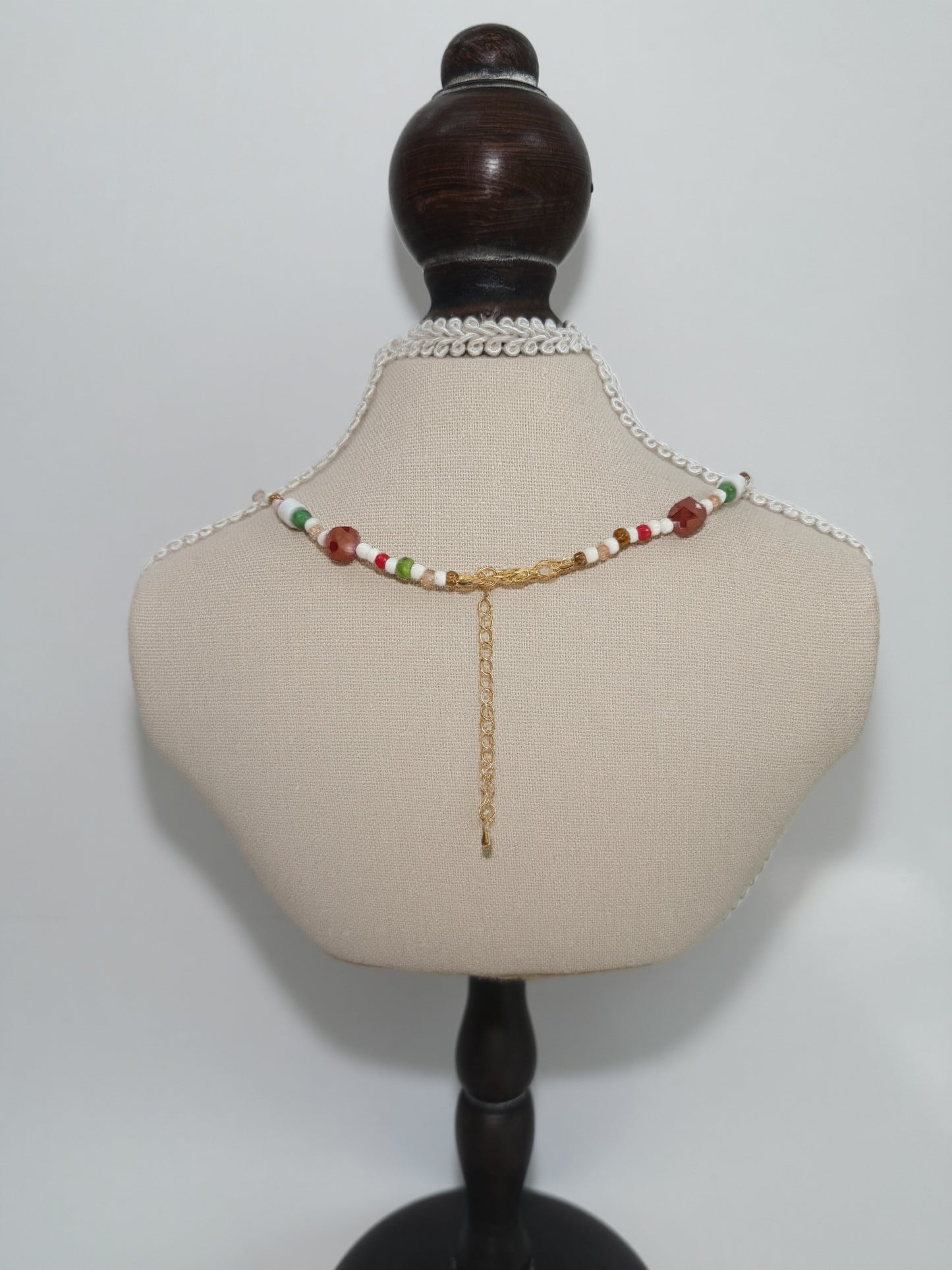 ๐ Whimsical Beaded Mushroom Necklace โ Handmade Colorful Boho Charm Jewelry