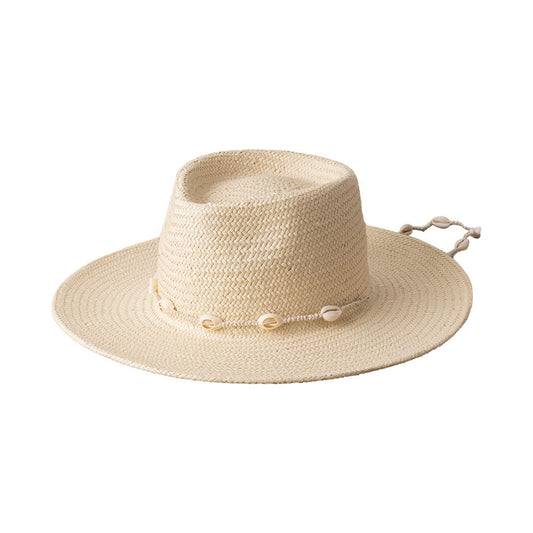 Shell Chain Jazz Straw Hat