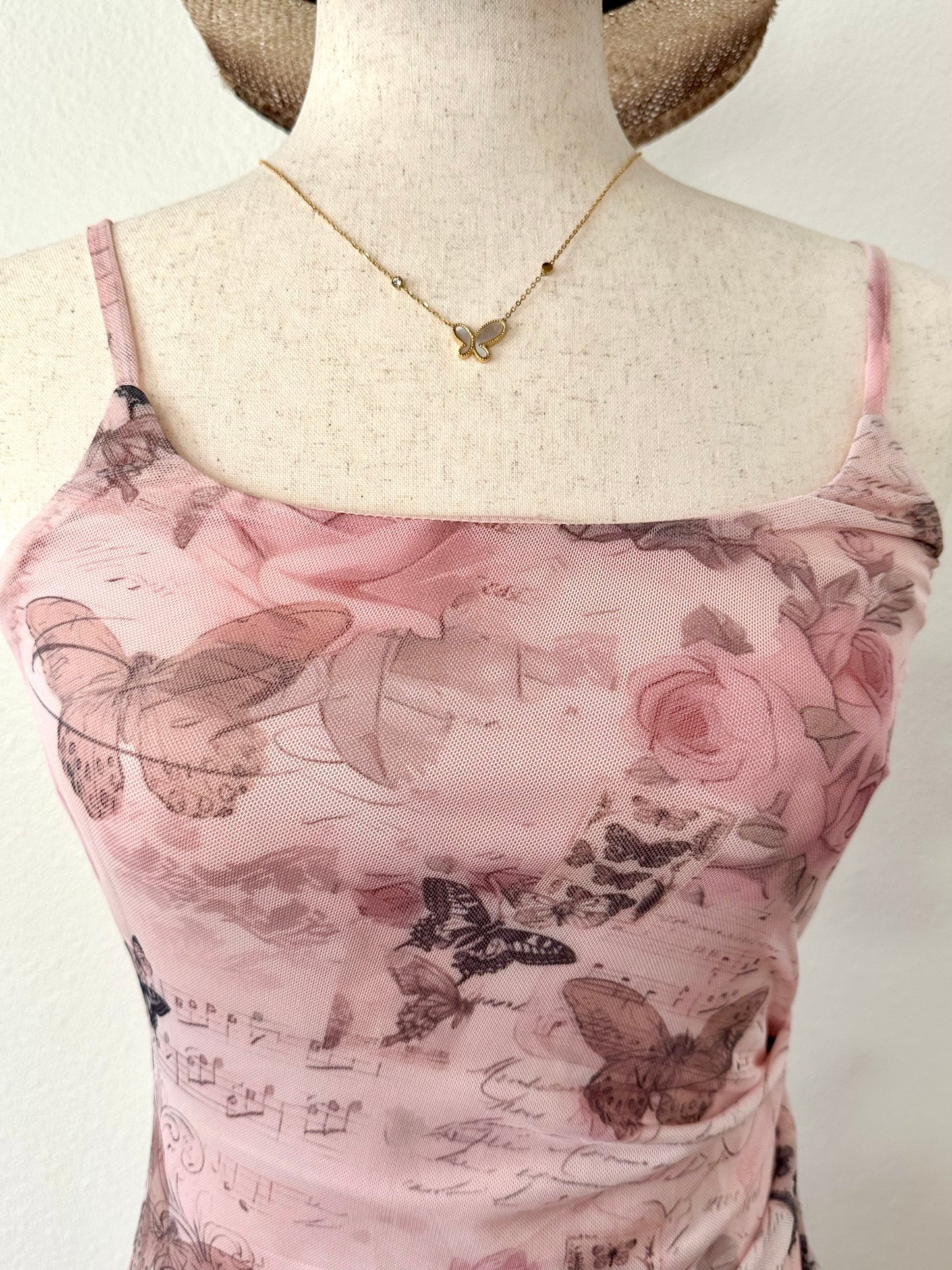 Butterfly and Roses Dress