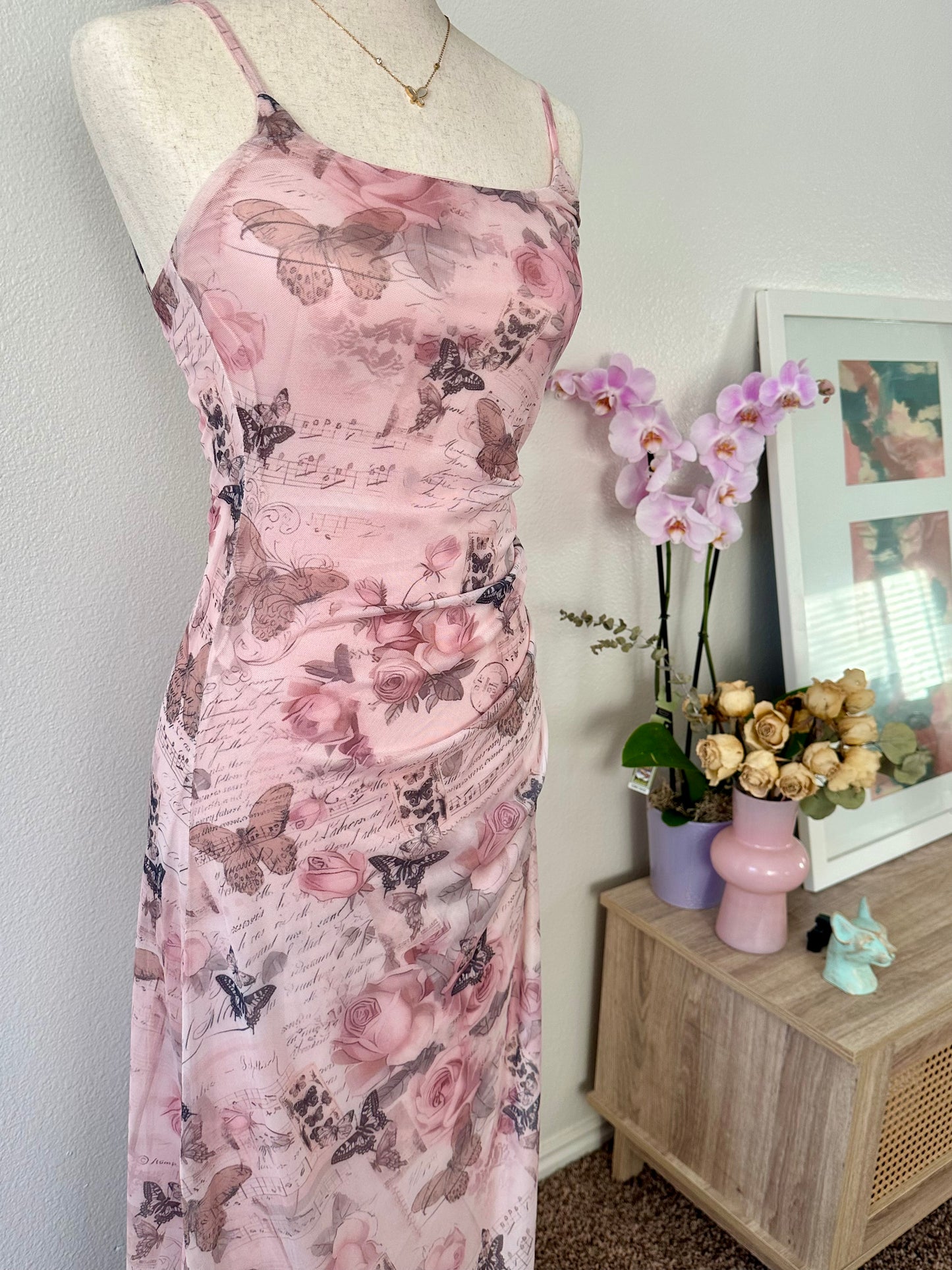 Butterfly and Roses Dress