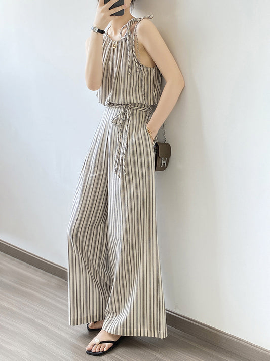 Casual Striped Suit